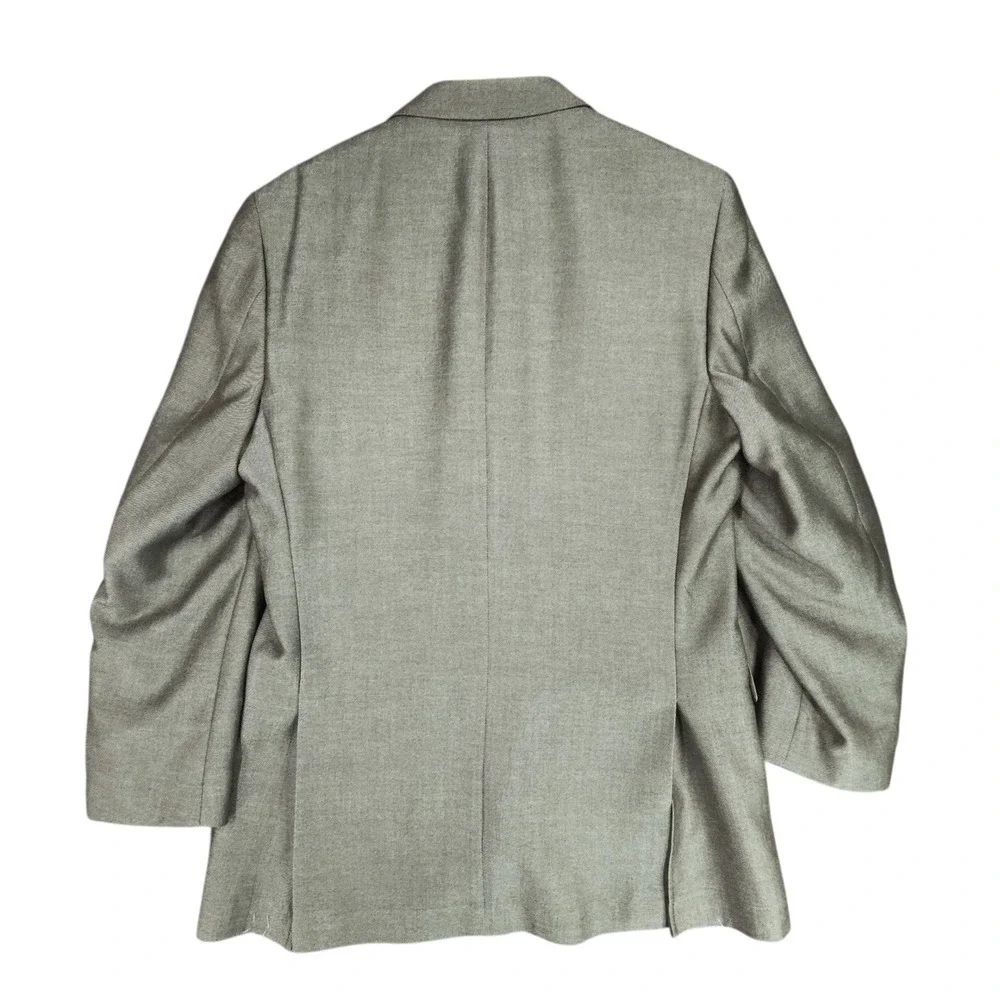 Alfani Slim Fit Blazer 42L Men Gray Single Breasted Suit Jacket Business Wedding